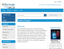 Tablet Screenshot of bluejunglemarketing.com